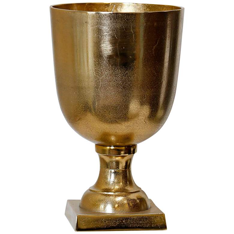 Image 1 Champagne - Cast Aluminum Large Planter - 18In Ht. X 10In W. X 10In D.