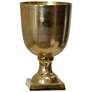 1_Champagne - Cast Aluminum Large Planter - 18In Ht. X 10In W. X 10In D.