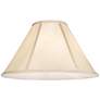 Thumbnail2 of Champagne Faux Silk Empire Lamp Shade 7x21x13 (Spider) more views