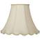 Champagne Faux Silk Scallop Bell Shade 6x12x9.5 (Spider)