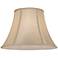 Champagne Faux Silk Softback Bell Lamp Shade 6x12x9 (Spider)