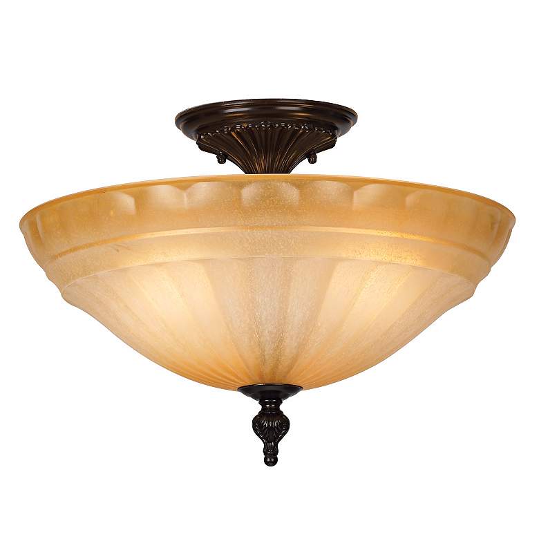 Image 1 Champagne Glass 15 3/4" Wide Ceiling Light