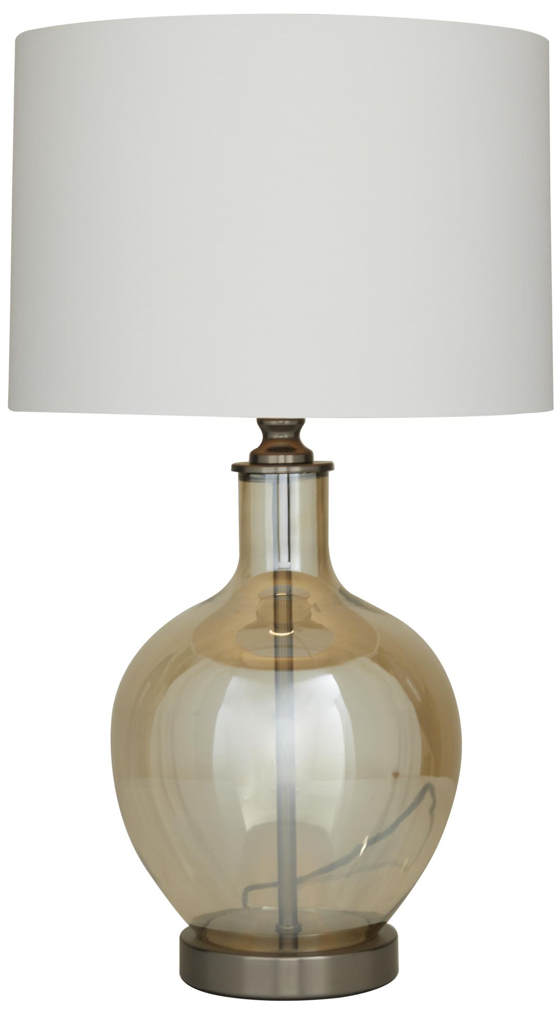 Champagne Glass Traditional Table Lamp, 17" x 17" x 27"