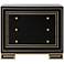 Champagne Gold Overlay Black Painted 3-Drawer Accent Chest