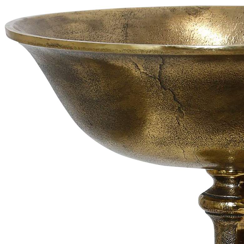 Image 2 Champagne - Large Cast Aluminum Serving Stand more views