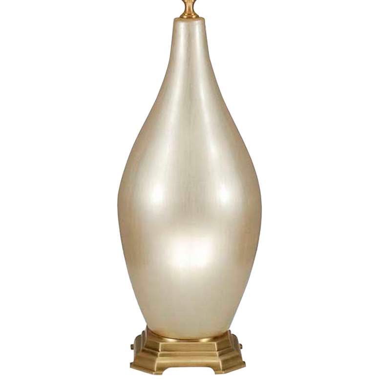 Image 4 Champagne Shimmer 34 inch Ceramic Vase Table Lamp more views