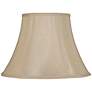 Thumbnail2 of Champagne Softback Bell Lamp Shade 8.5x16x11.5 (Spider) more views