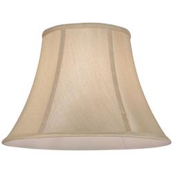 Champagne Softback Bell Lamp Shade 9.5x18x12.5 (Spider)