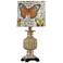 Champagne Wash With Butterfly Shade Mini Table Lamp