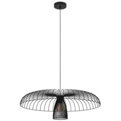 Champerico 30.43&quot; Wide Black Chandelier With Black Shade