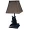 Champion 14" High Black Horse Accent Table Lamp