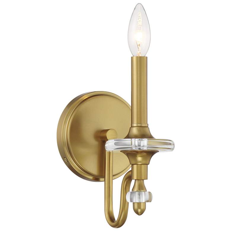 Image 1 Champlain 1-Light Wall Sconce in Warm Brass