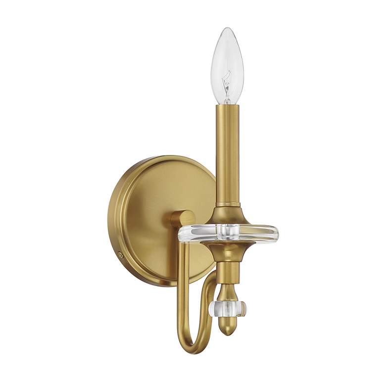 Image 2 Champlain 1-Light Wall Sconce in Warm Brass more views