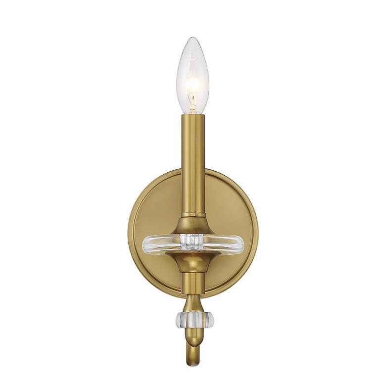 Image 3 Champlain 1-Light Wall Sconce in Warm Brass more views