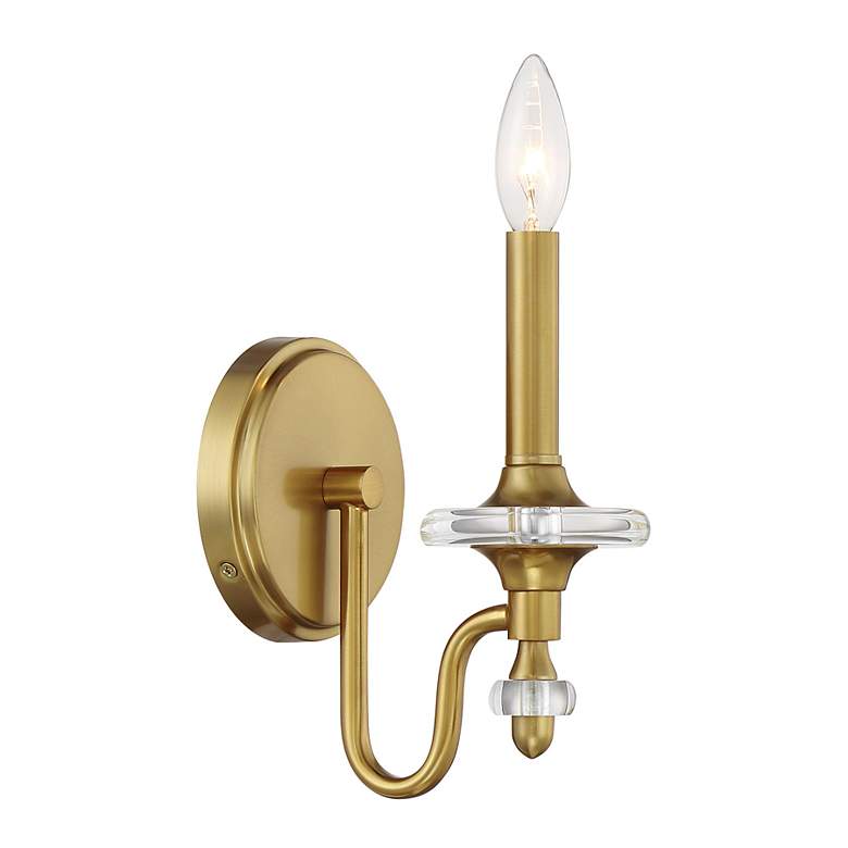 Image 4 Champlain 1-Light Wall Sconce in Warm Brass more views