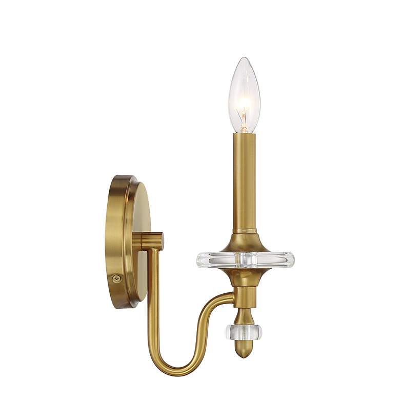Image 5 Champlain 1-Light Wall Sconce in Warm Brass more views