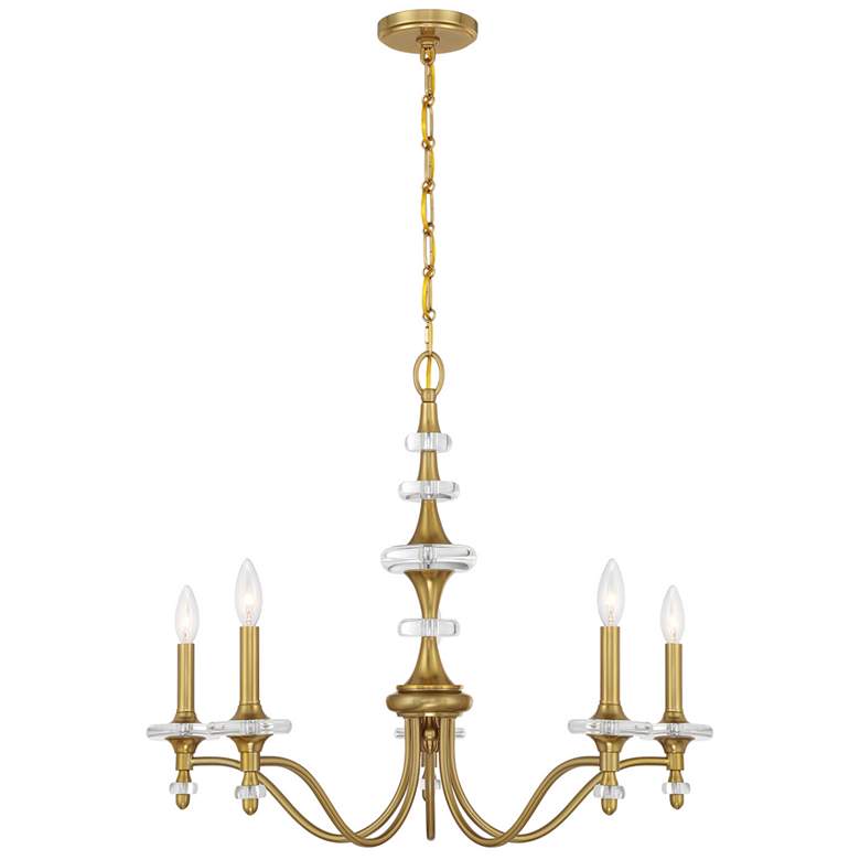 Image 1 Champlain 5-Light Chandelier in Warm Brass