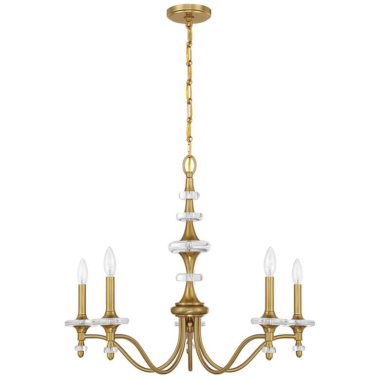 Image 2 Champlain 5-Light Chandelier in Warm Brass more views