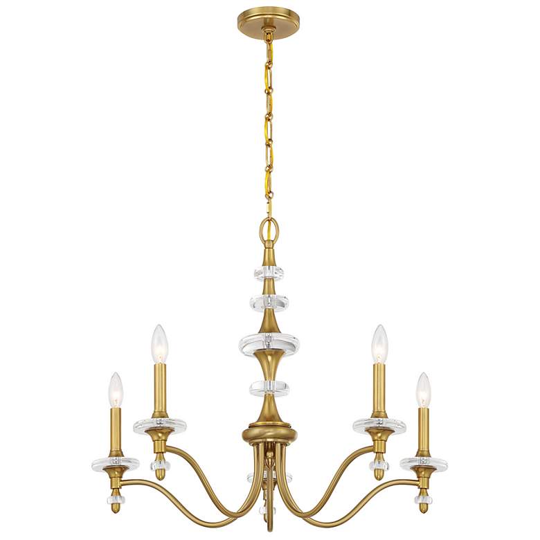 Image 3 Champlain 5-Light Chandelier in Warm Brass more views