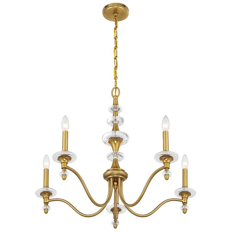 Image 4 Champlain 5-Light Chandelier in Warm Brass more views