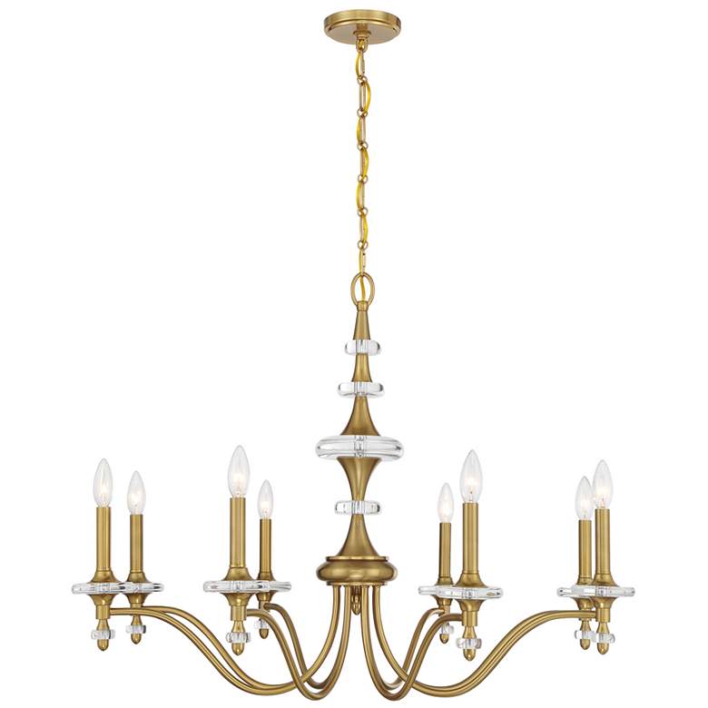 Image 1 Champlain 8-Light Chandelier in Warm Brass