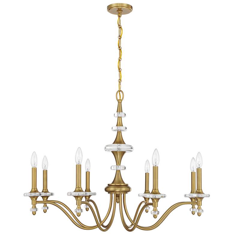 Image 2 Champlain 8-Light Chandelier in Warm Brass more views