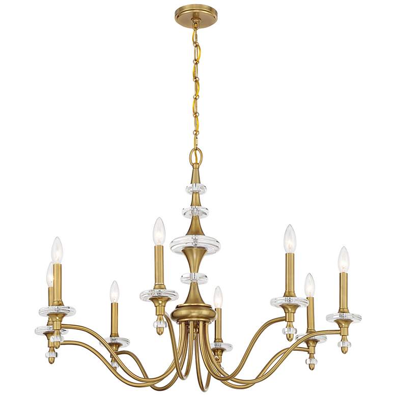 Image 5 Champlain 8-Light Chandelier in Warm Brass more views
