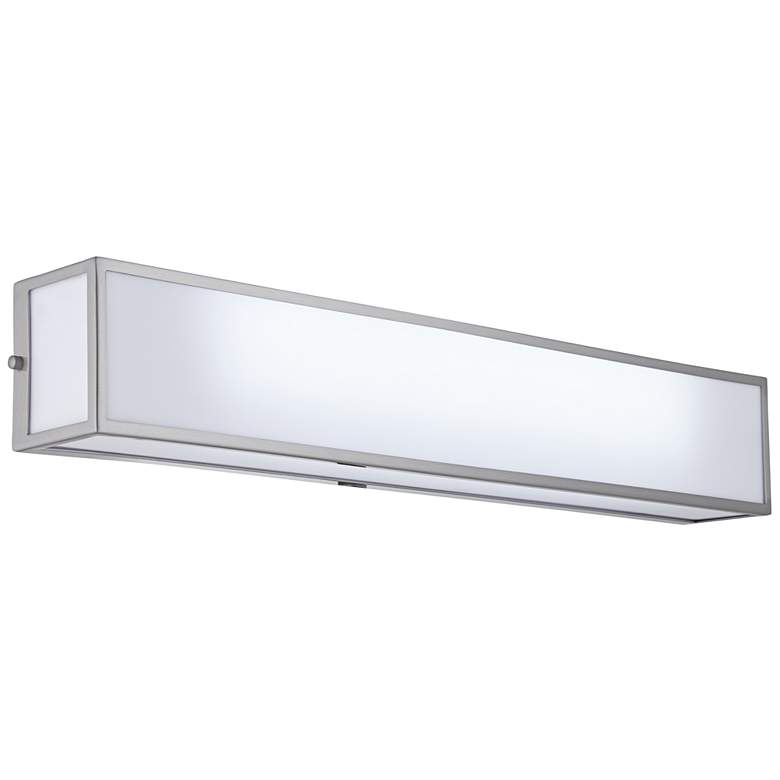 Image 1 Chance 30" Wide Frosted White Acrylic LED Bath Light
