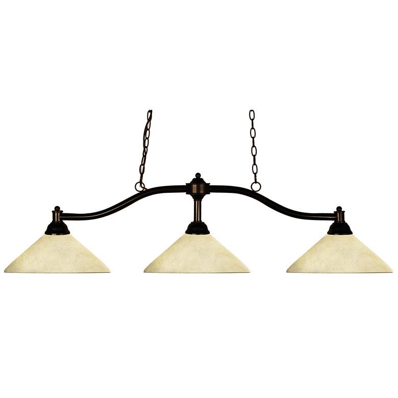 Image 1 Chance by Z-Lite Bronze 3 Light Billiard Light