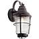 Chance Harbor 21 3/4" High Weathered Zinc Outdoor Wall Light