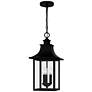 Chancellor 20 3/4"High Black 3-Light Outdoor Hanging Light