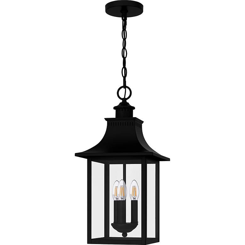 Image 2 Chancellor 20 3/4"High Black 3-Light Outdoor Hanging Light more views