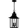 Chancellor 20 3/4"High Black 3-Light Outdoor Hanging Light