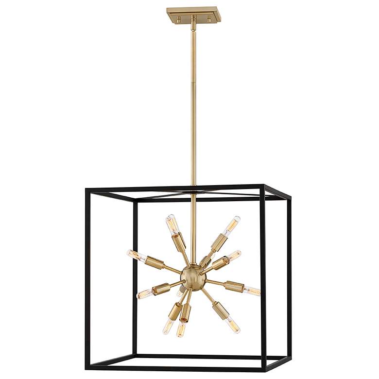 Image 1 Chandelier Aros-Medium Open Frame Pendant-Black