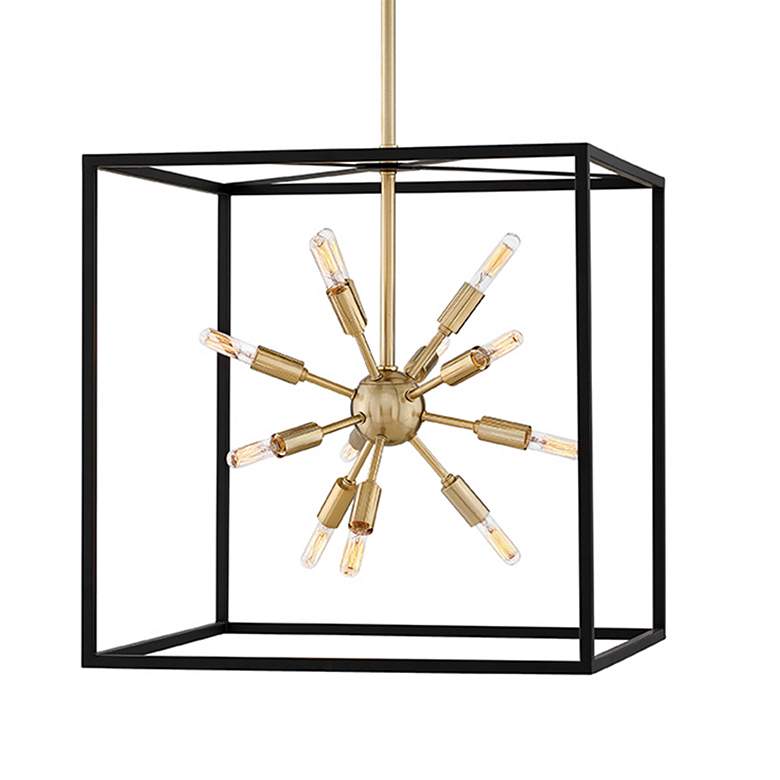 Image 2 Chandelier Aros-Medium Open Frame Pendant-Black more views
