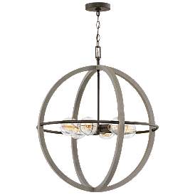 Image1 of Chandelier Bodie-Medium Orb-Dark Cement