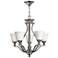 Chandelier Bolla-Medium Single Tier-Brushed Nickel