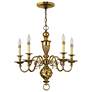 Chandelier Cambridge-Small Single Tier-Burnished Brass