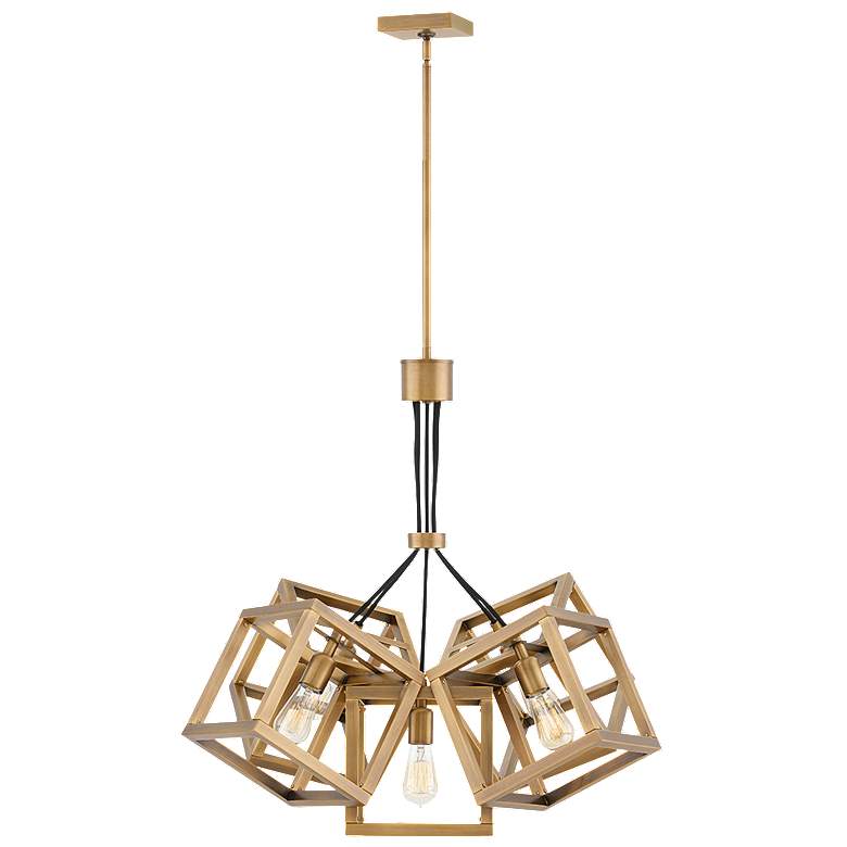 Image 1 Chandelier Ensemble-Small Single Tier-Brushed Bronze