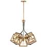 1_Chandelier Ensemble-Small Single Tier-Brushed Bronze