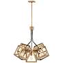 2_Chandelier Ensemble-Small Single Tier-Brushed Bronze more views
