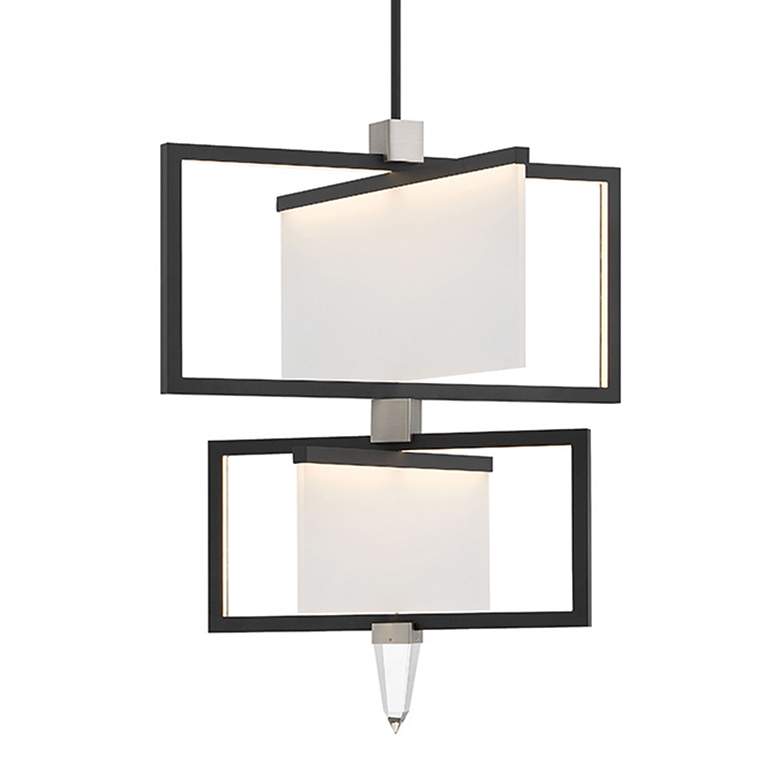 Image 2 Chandelier Folio-Large Two Tier-Black-Led more views