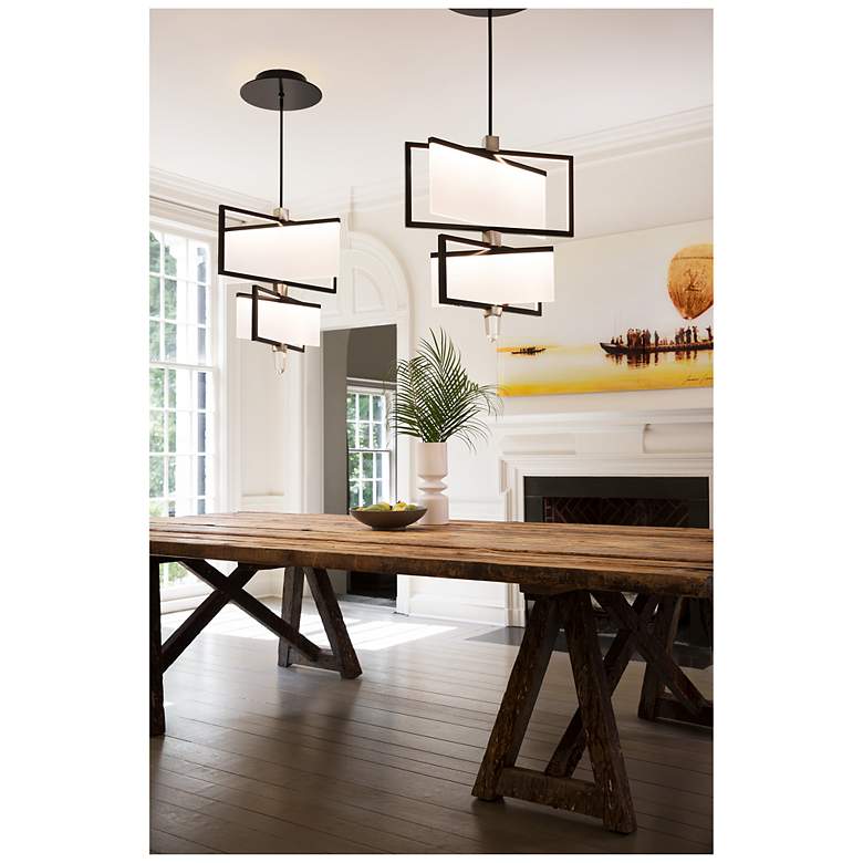 Image 4 Chandelier Folio-Large Two Tier-Black-Led more views