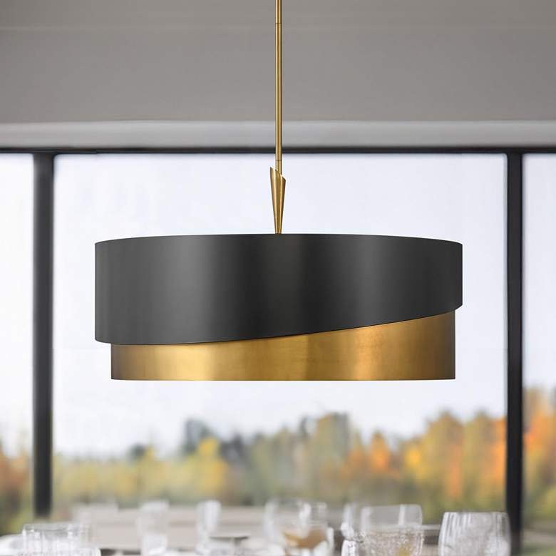 Image 1 Chandelier Gigi-Extra Large Drum-Heritage Brass