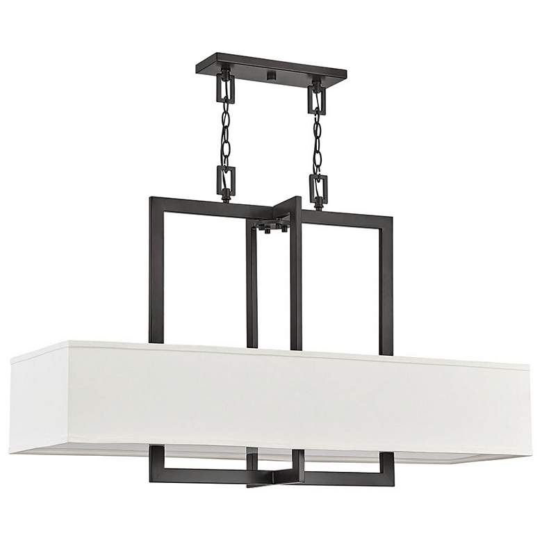 Image 1 Chandelier Hampton-Four Light Linear-Buckeye Bronze