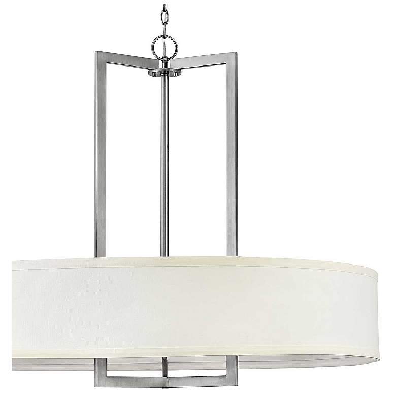Image 3 Chandelier Hampton-Large Drum Pendant-Antique Nickel more views