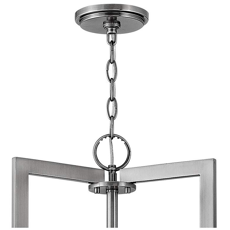Image 4 Chandelier Hampton-Large Drum Pendant-Antique Nickel more views