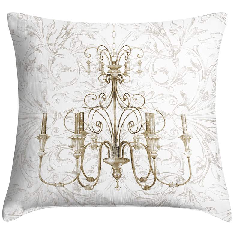 Chandelier II 18&quot; Square Throw Pillow