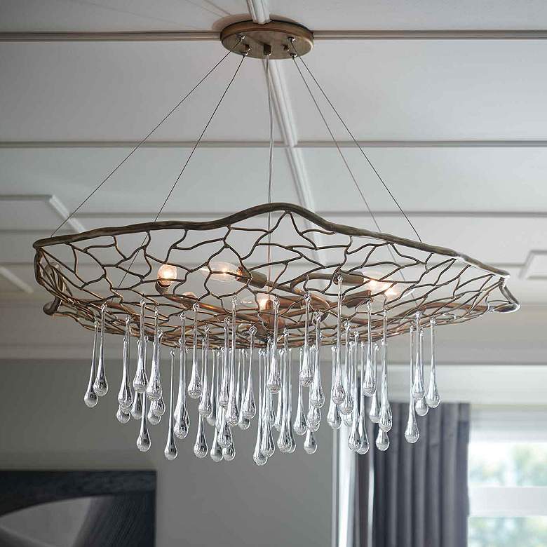 Image 1 Chandelier Laguna-Large Single Tier-Burnished Gold