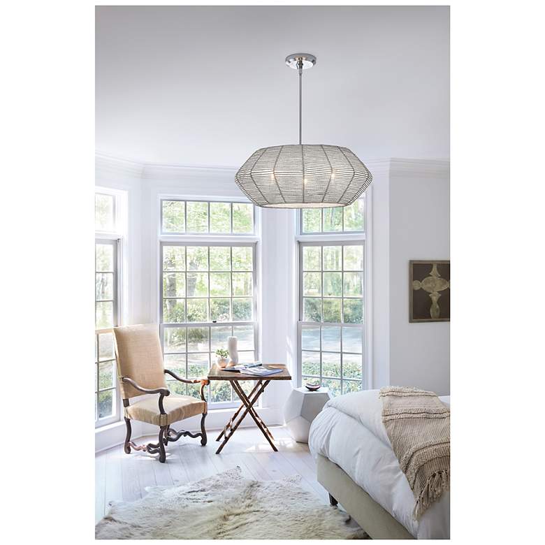 Image 4 Chandelier Luca-Small Convertible Drum-Polished Chrome more views